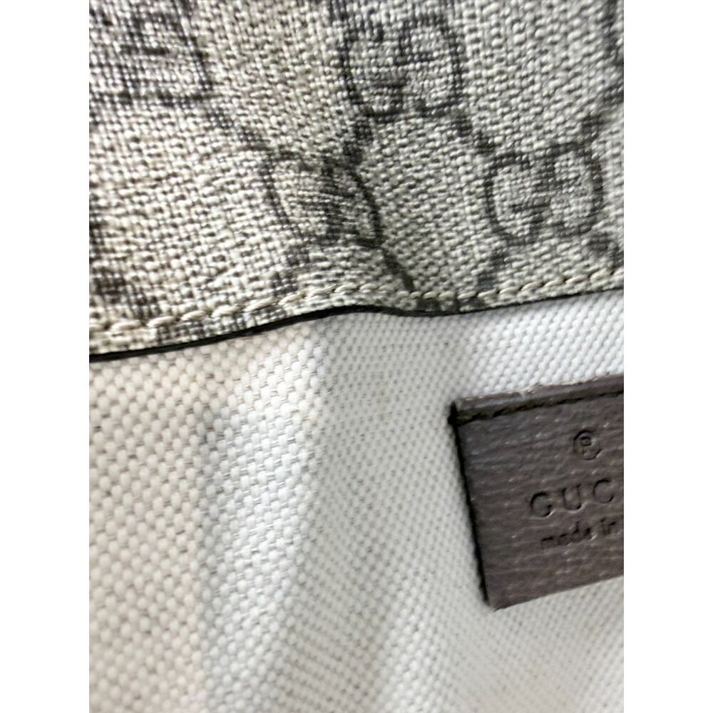 Gucci Neo Vintage GG Supreme Belt Bag Fanny Pack Beige Brown Web Strap Auth Box - Picture 14 of 15